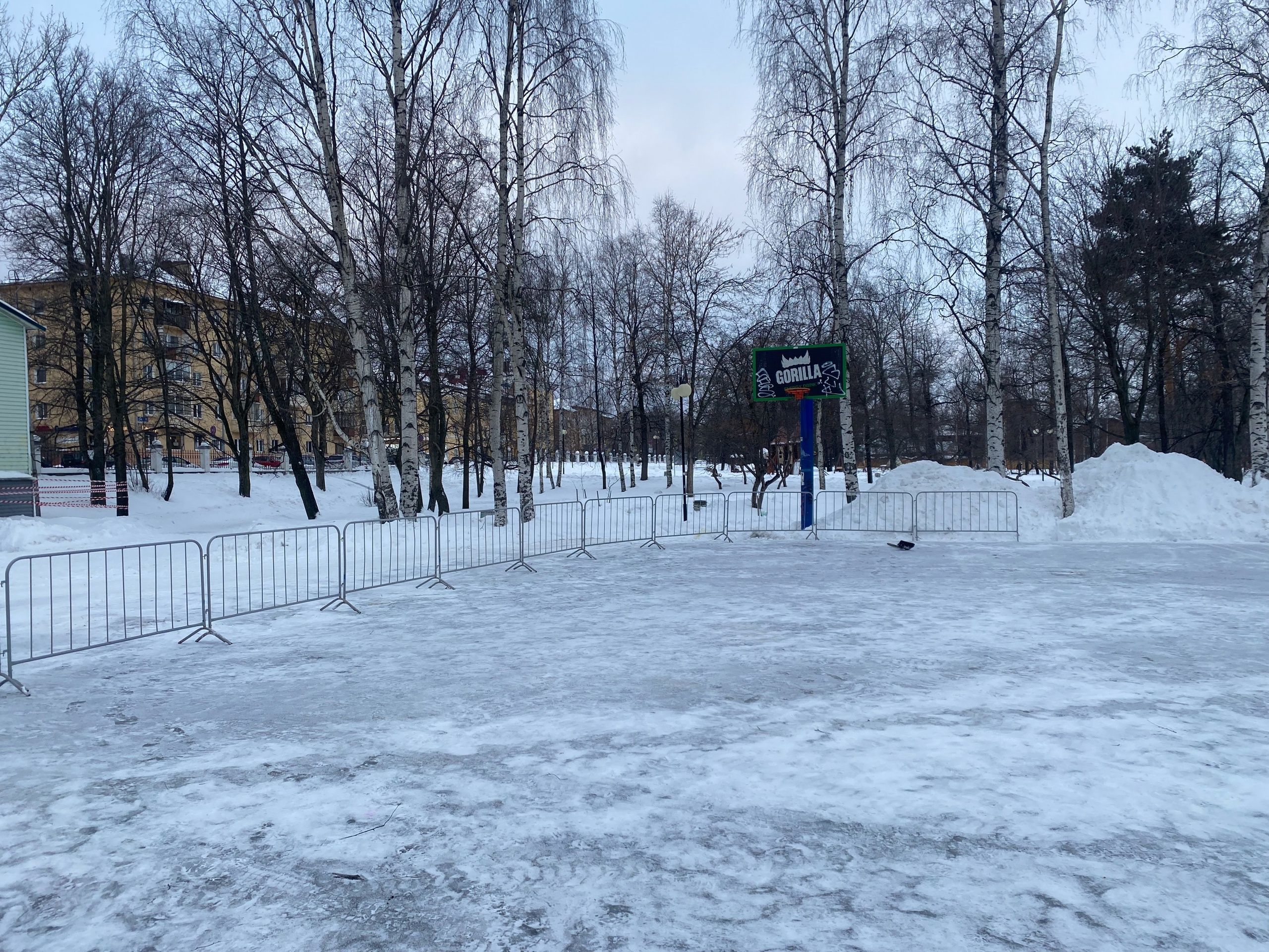 Заливать каток на набережной Петрозаводска в этом году не планируют
