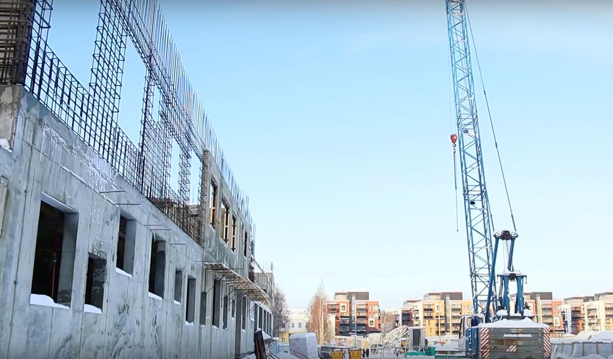 Подрядчик показал видео со строительства детского сада в Петрозаводске