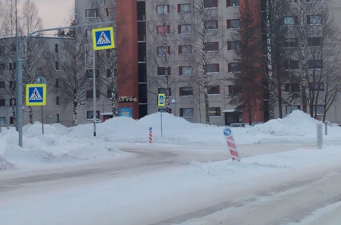 В Костомукше разыскивают подростков, которые повредили дорожный знак