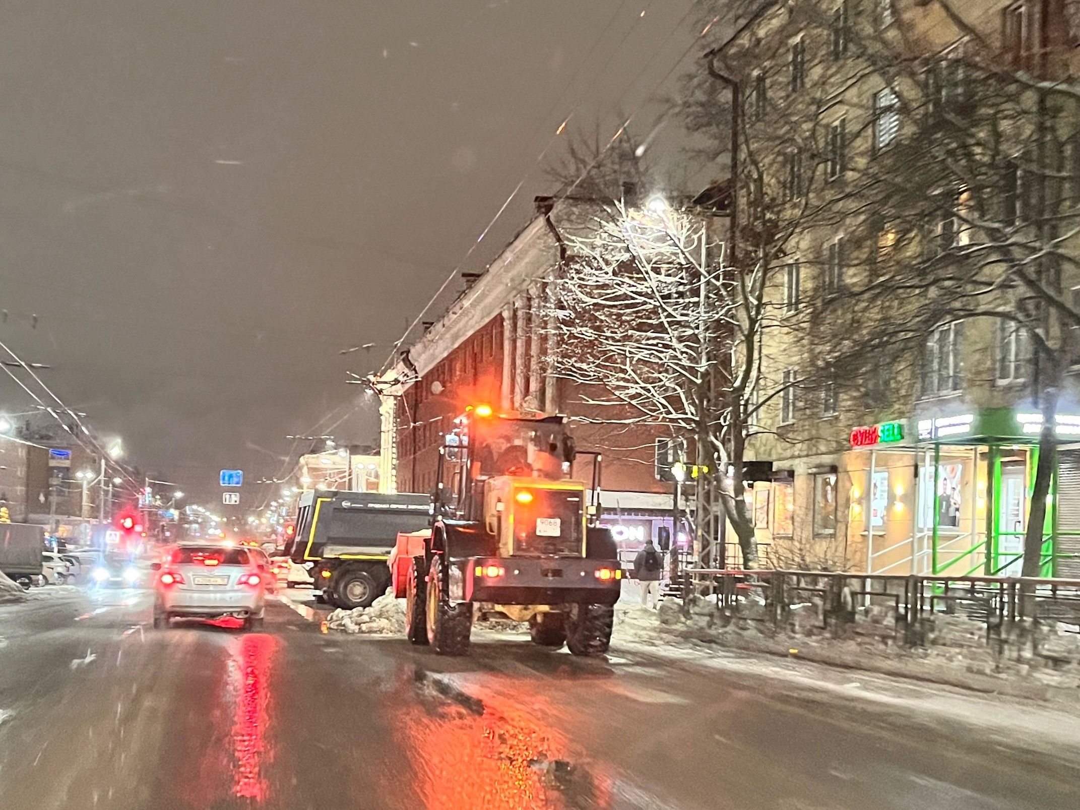 Стало известно, где этой ночью запланирована уборка снега в Петрозаводске