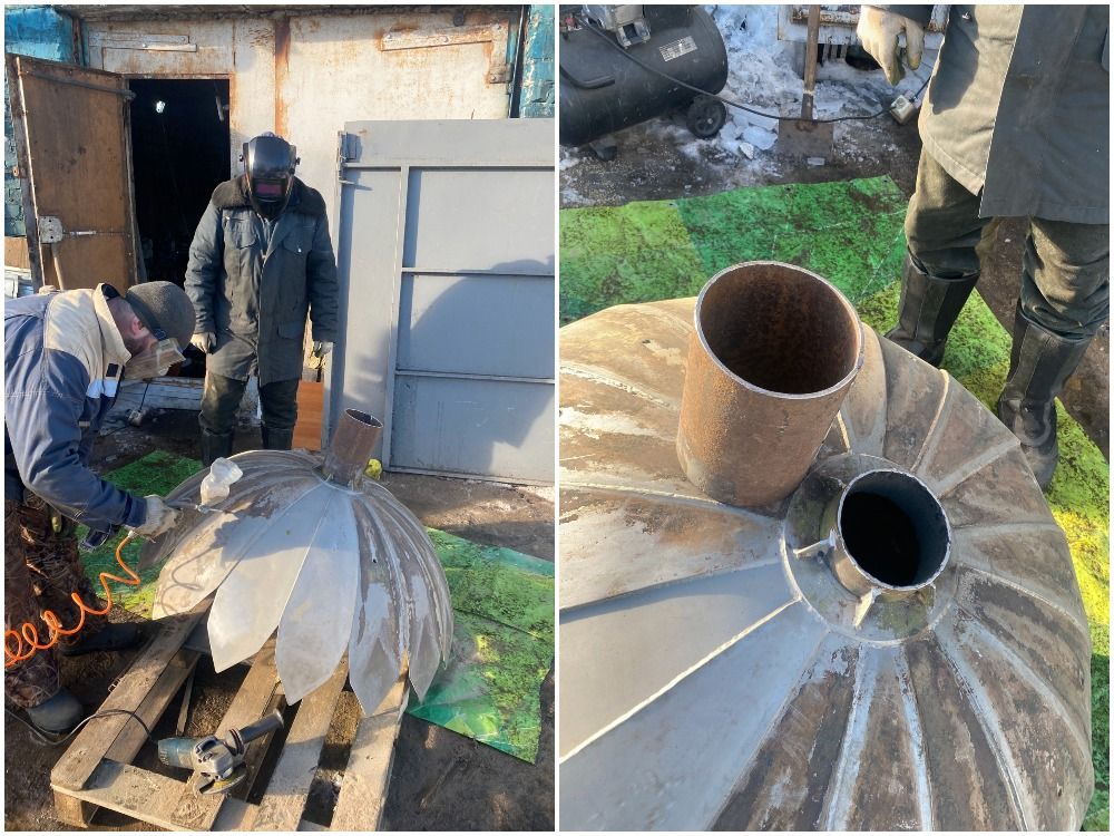 В Петрозаводске восстанавливают упавшую чашу с лыжной трассы «Фонтаны»