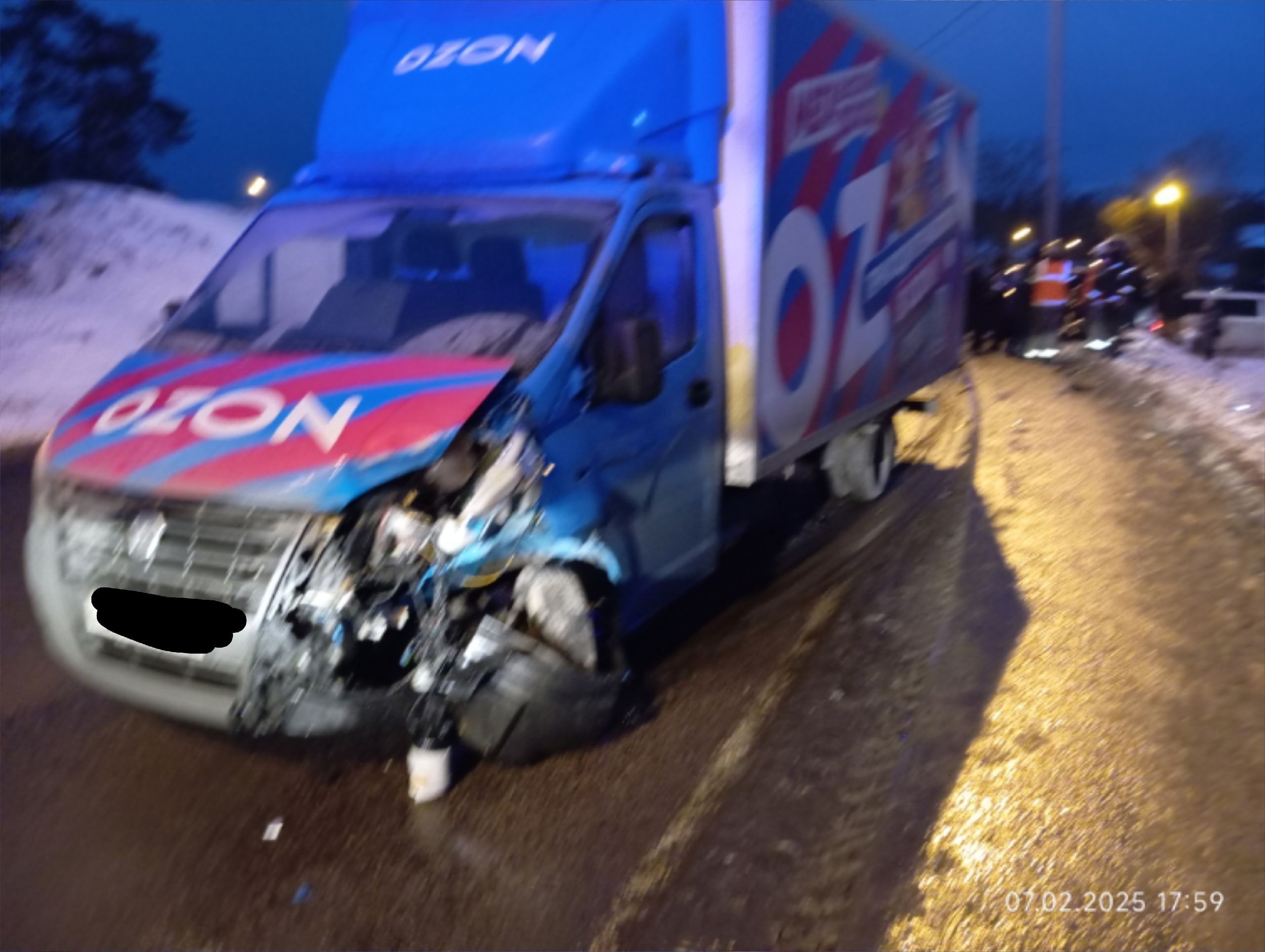 Ozon прокомментировал ДТП в Карелии с участием грузовика компании