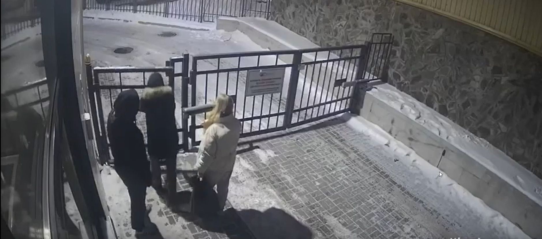 В Петрозаводске подростки взломали ворота и двери в одном из домов в центре города (ВИДЕО)