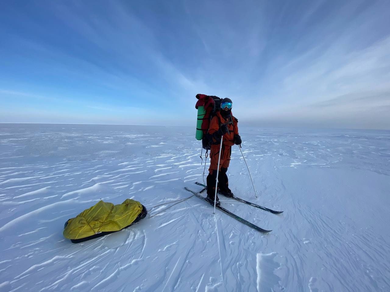 Инспектор ГАИ из Петрозаводска дошел на лыжах до Северного ледовитого океана