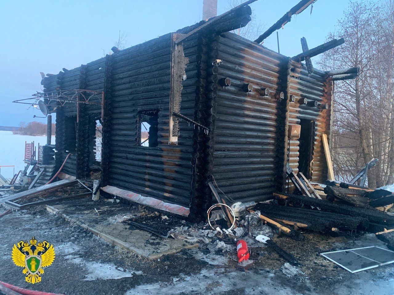 Стали известны подробности тушения ночного пожара в Заонежье