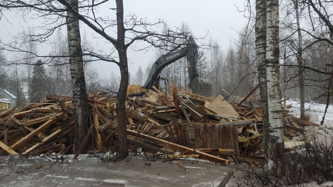 В Суоярви идет снос аварийных домов