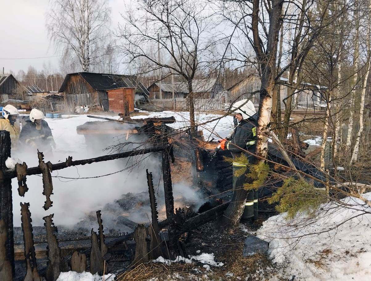Сарай с домашними животными сгорел в Калевальском районе