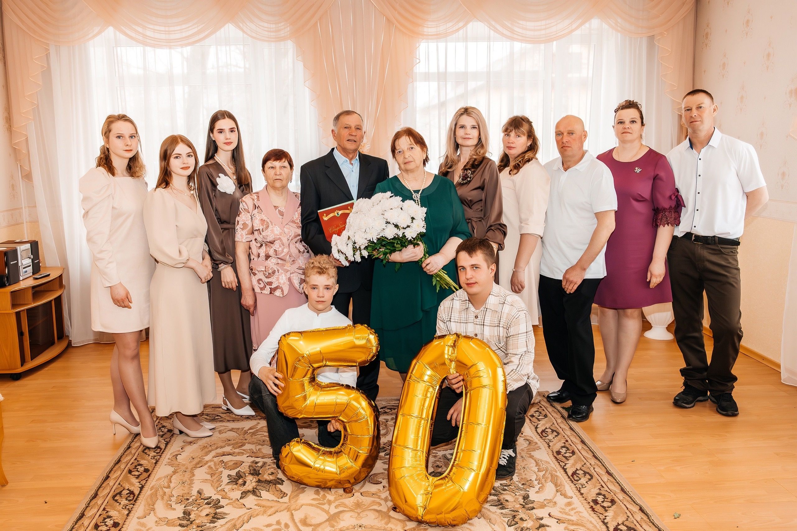 Олонецкие супруги отметили золотую свадьбу