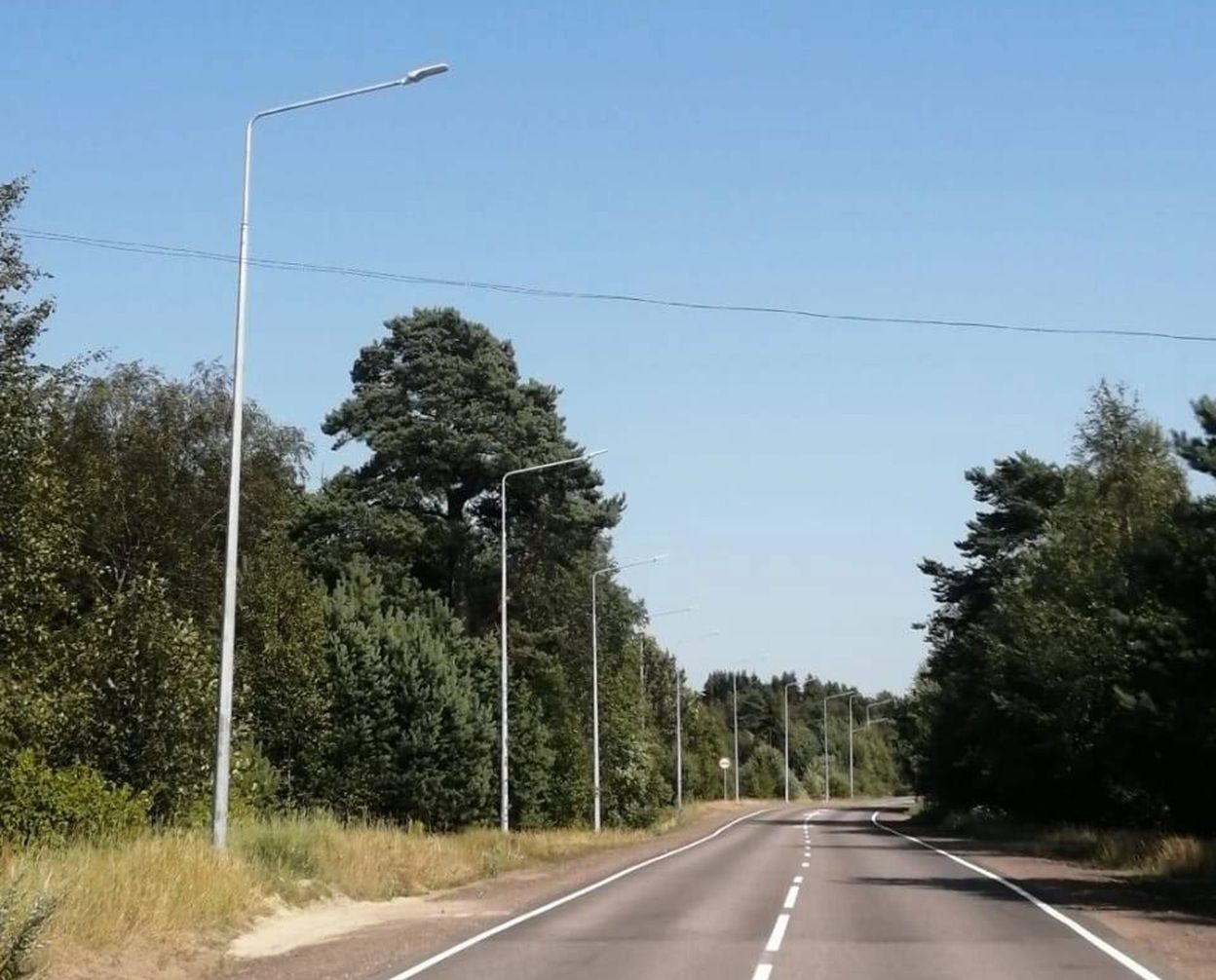 Светодиодные светильники установят у дороги в Олонецком районе