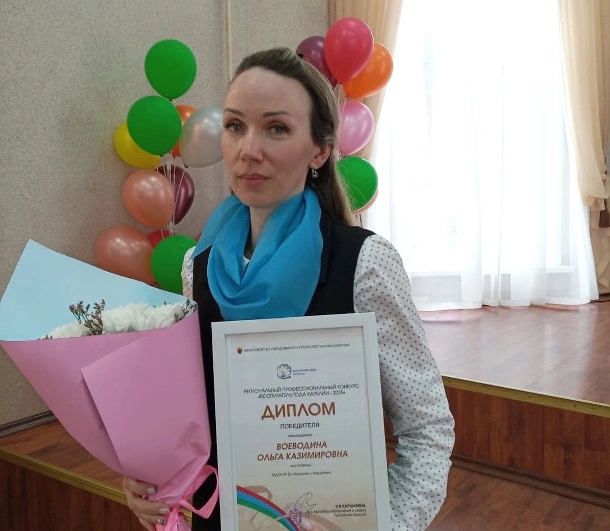 Ольга Воеводина стала лучшим воспитателем Карелии