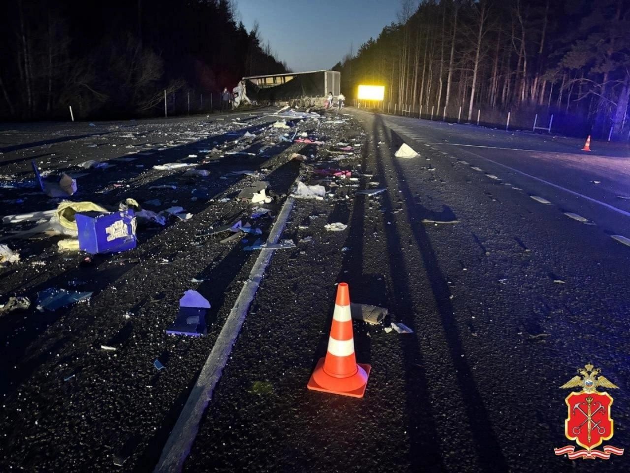 На трассе «Кола» произошло смертельное ДТП с участием двух грузовиков