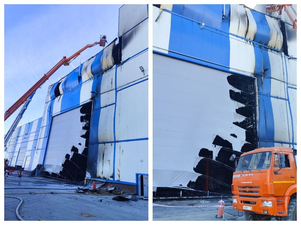 Пожар на Онежском судостроительном заводе полностью ликвидирован