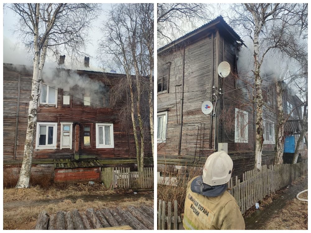 В карельском поселке на пожаре погибли мужчина и его собака