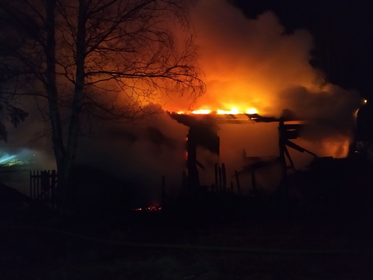 Серьезный пожар произошел в Беломорске
