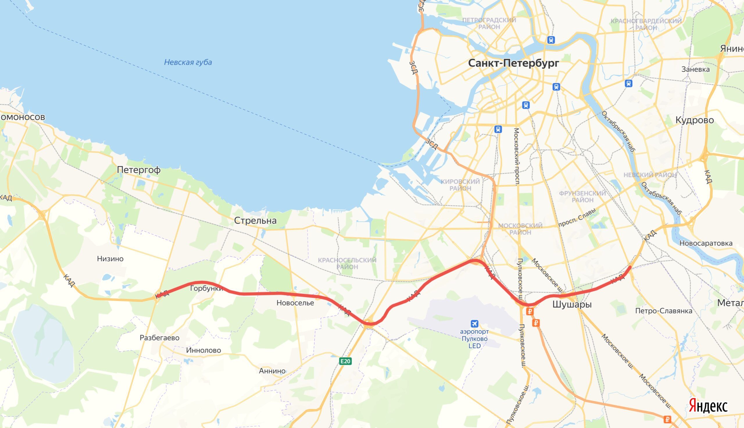 На участке КАД Санкт-Петербурга будет запрещено движение грузовых автомобилей массой более 3,5 тонн