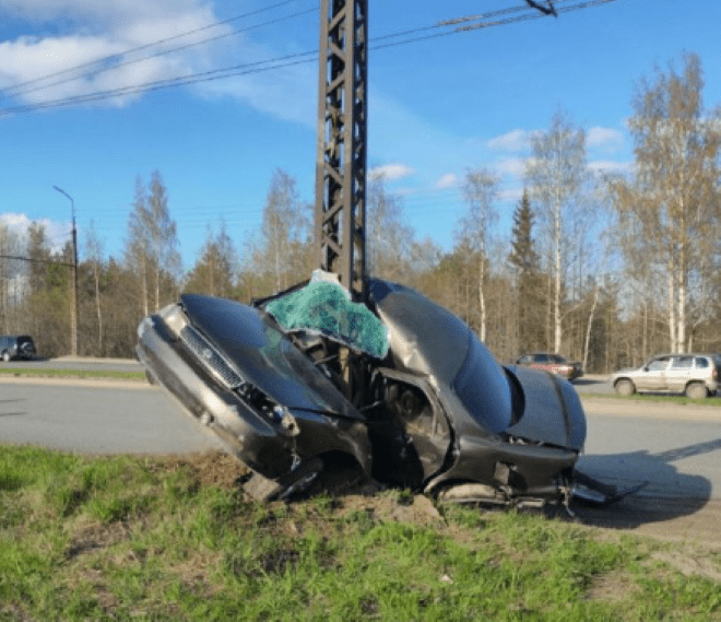 Опубликовано видео смертельной аварии в Петрозаводске на Ключевском шоссе