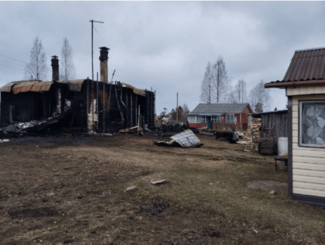 В Муезерском районе на пожаре погиб мужчина