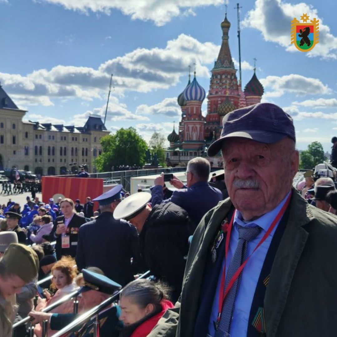 Беломорский ветеран представил Карелию на параде в Москве