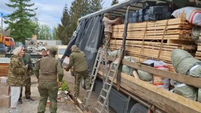 Гуманитарный груз из Карелии прибыл в расположение наших частей