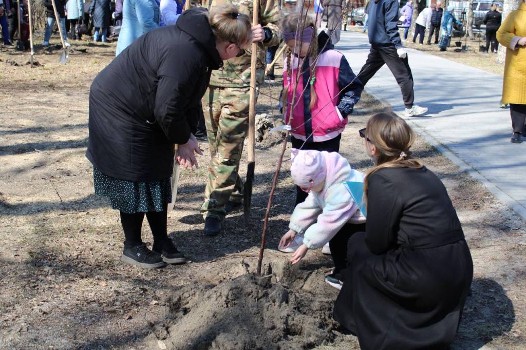 В Медвежьегорске посадили «Сад памяти» в честь погибших героев