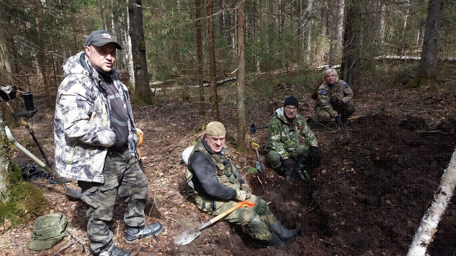 Поисковики обнаружили останки красноармейцев у Хапунваары