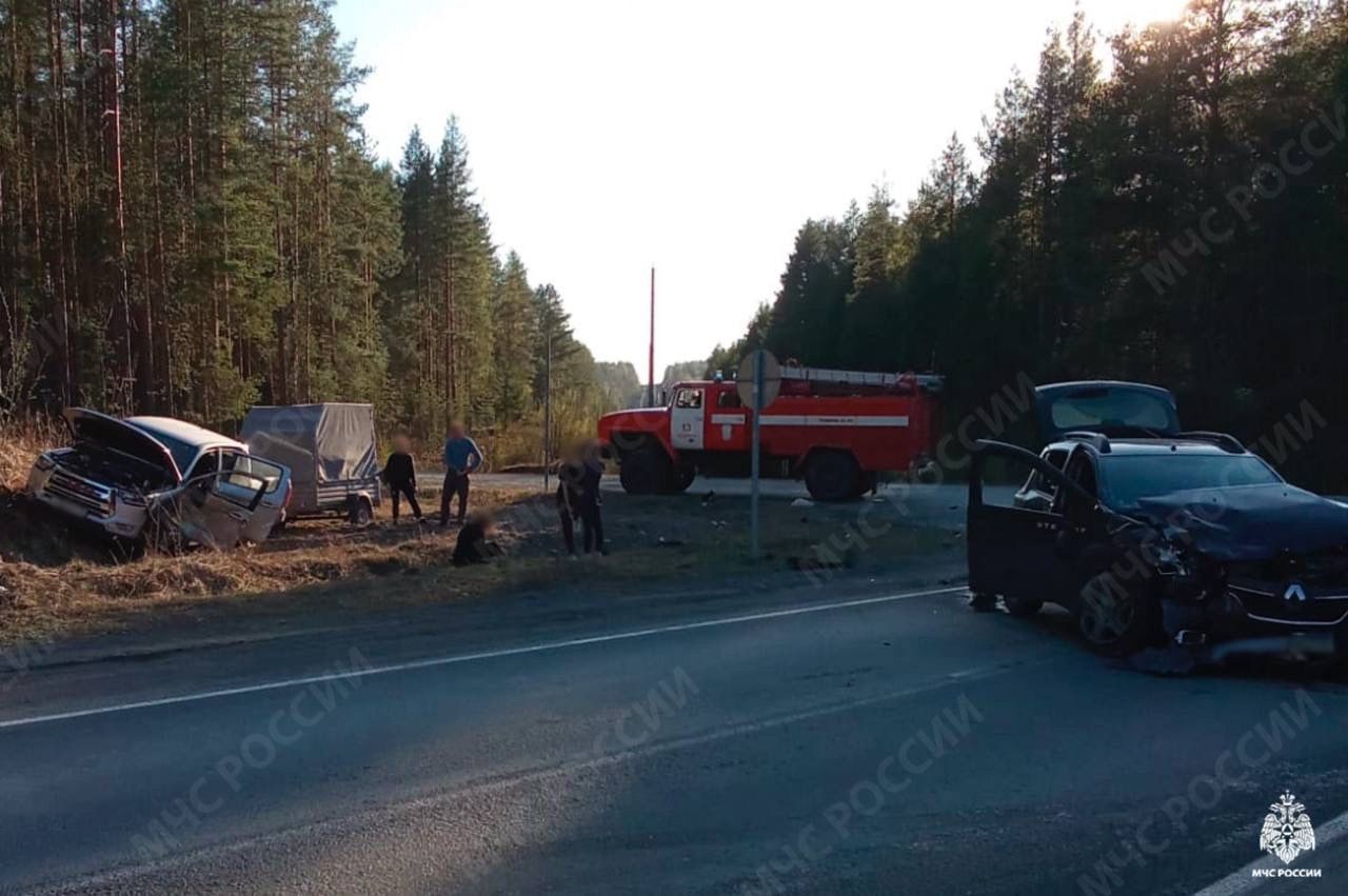 Три человека пострадали в страшном столкновении автомобилей в Кондопожском районе