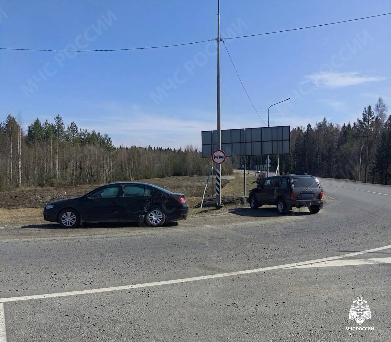 В Карелии столкнулись четыре автомобиля