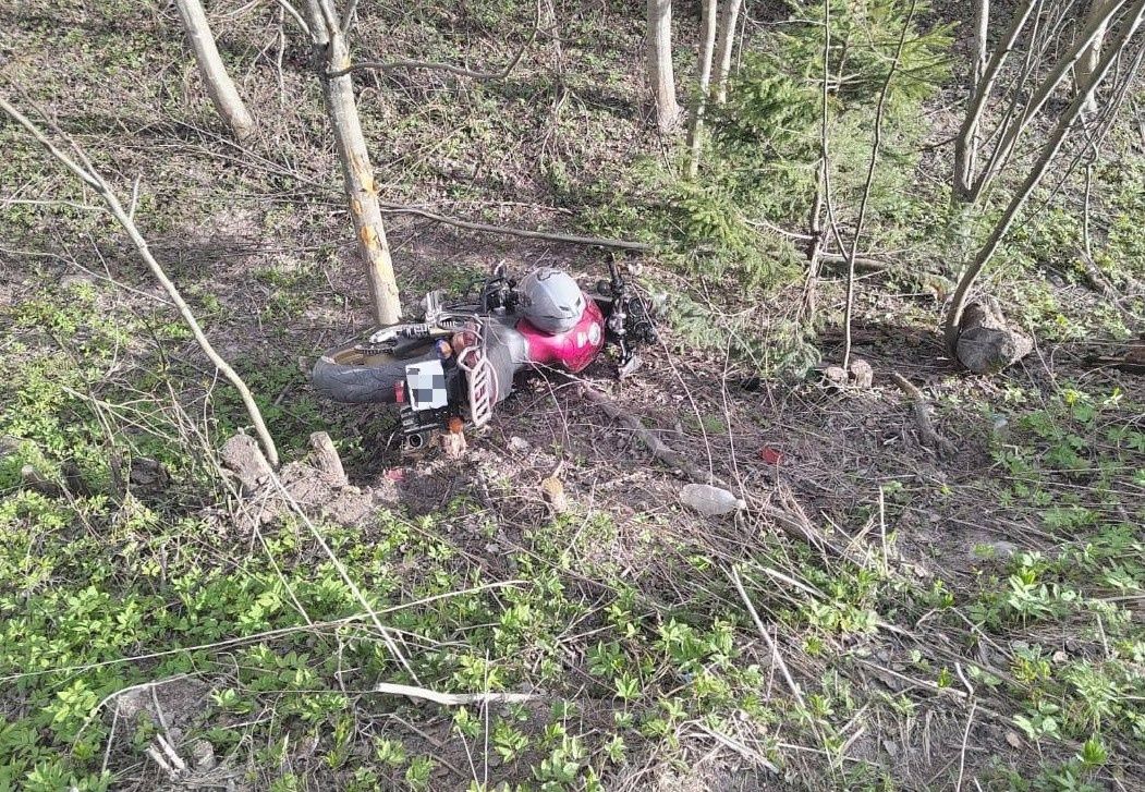 В Карелии молодая девушка за рулем мотоцикла врезалась в дерево