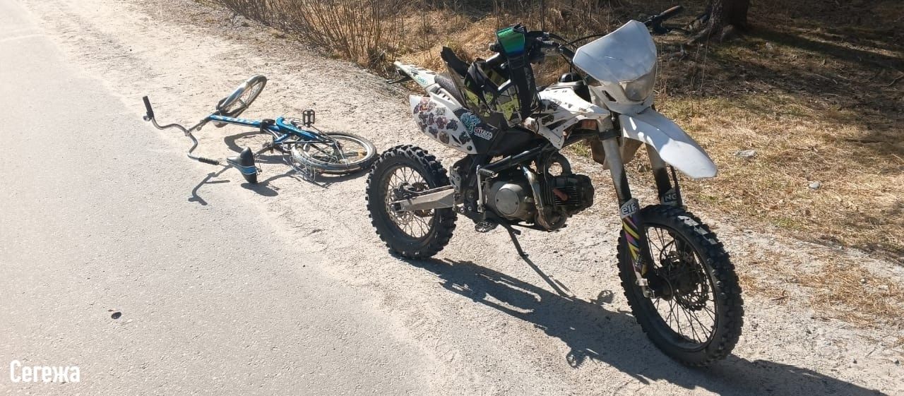 Подросток на питбайке сбил девочку на велосипеде на севере Карелии