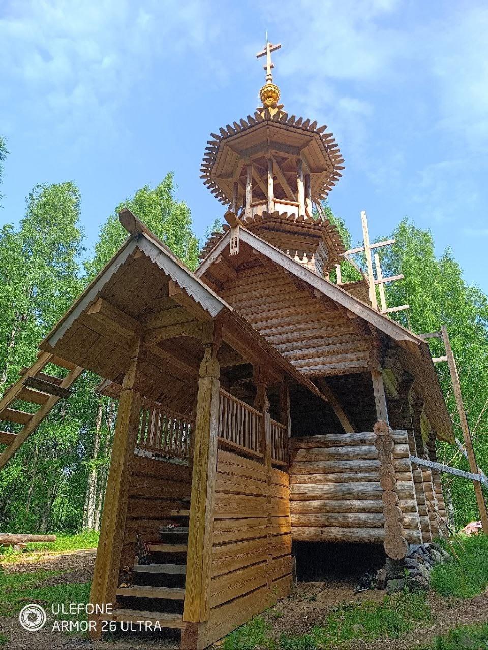 Часовня с колокольней вернулась на Водлозерье Часовня с колокольней вернулась на Водлозерье