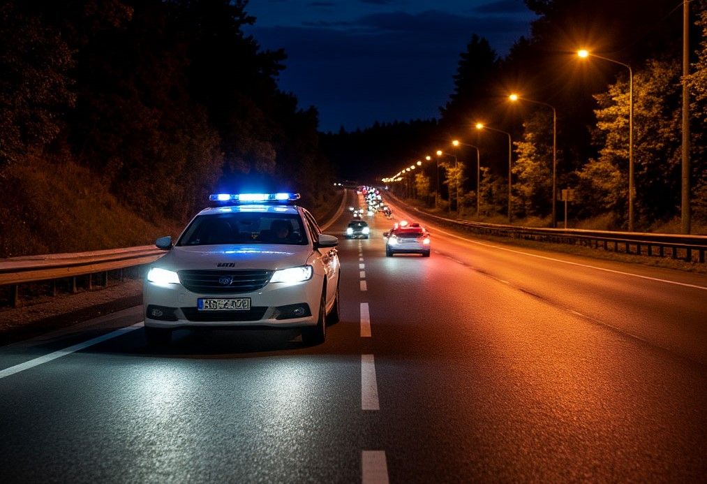 Полиция применила оружие ночью на трассе под Петрозаводском