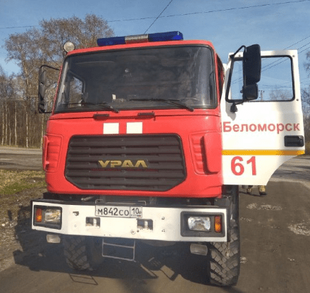 В Беломорске горел двухэтажный сарай