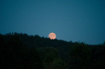 Клубничная луна взошла над Карелией