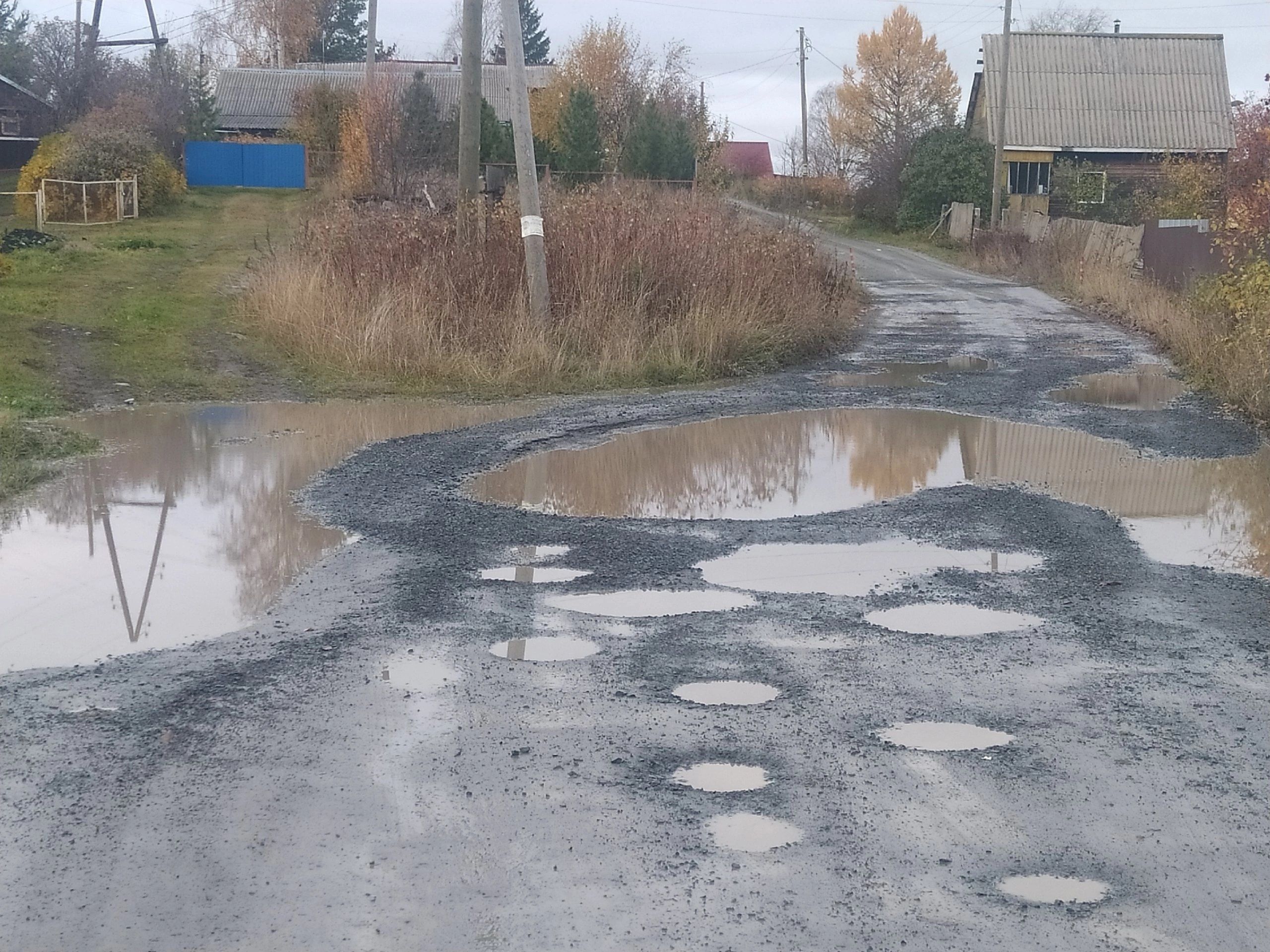 Дорога в одной из карельских деревень не ремонтировалась уже 35 лет