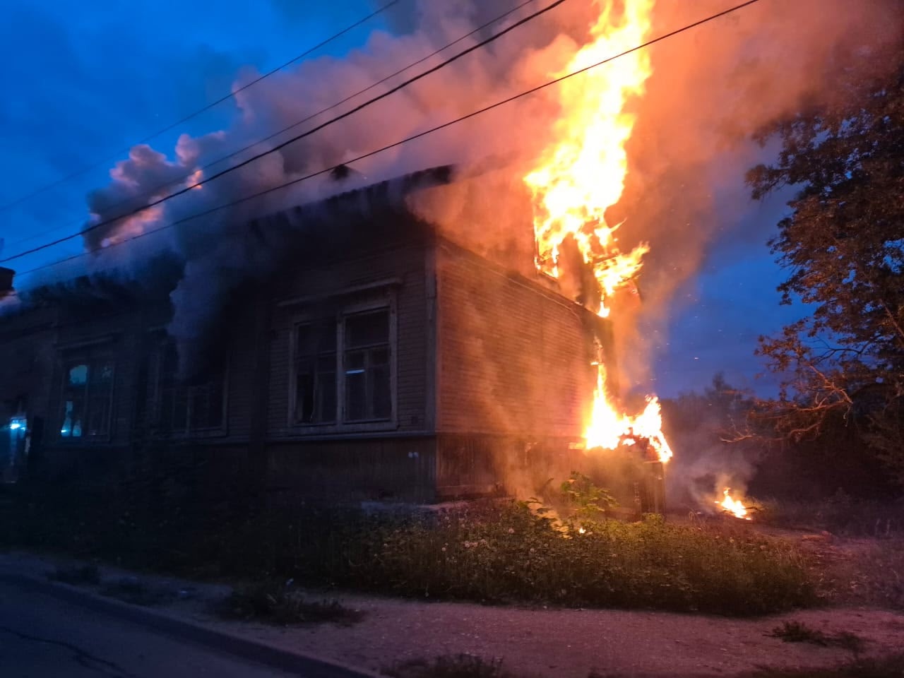 Деревянный дом горел в Сортавала