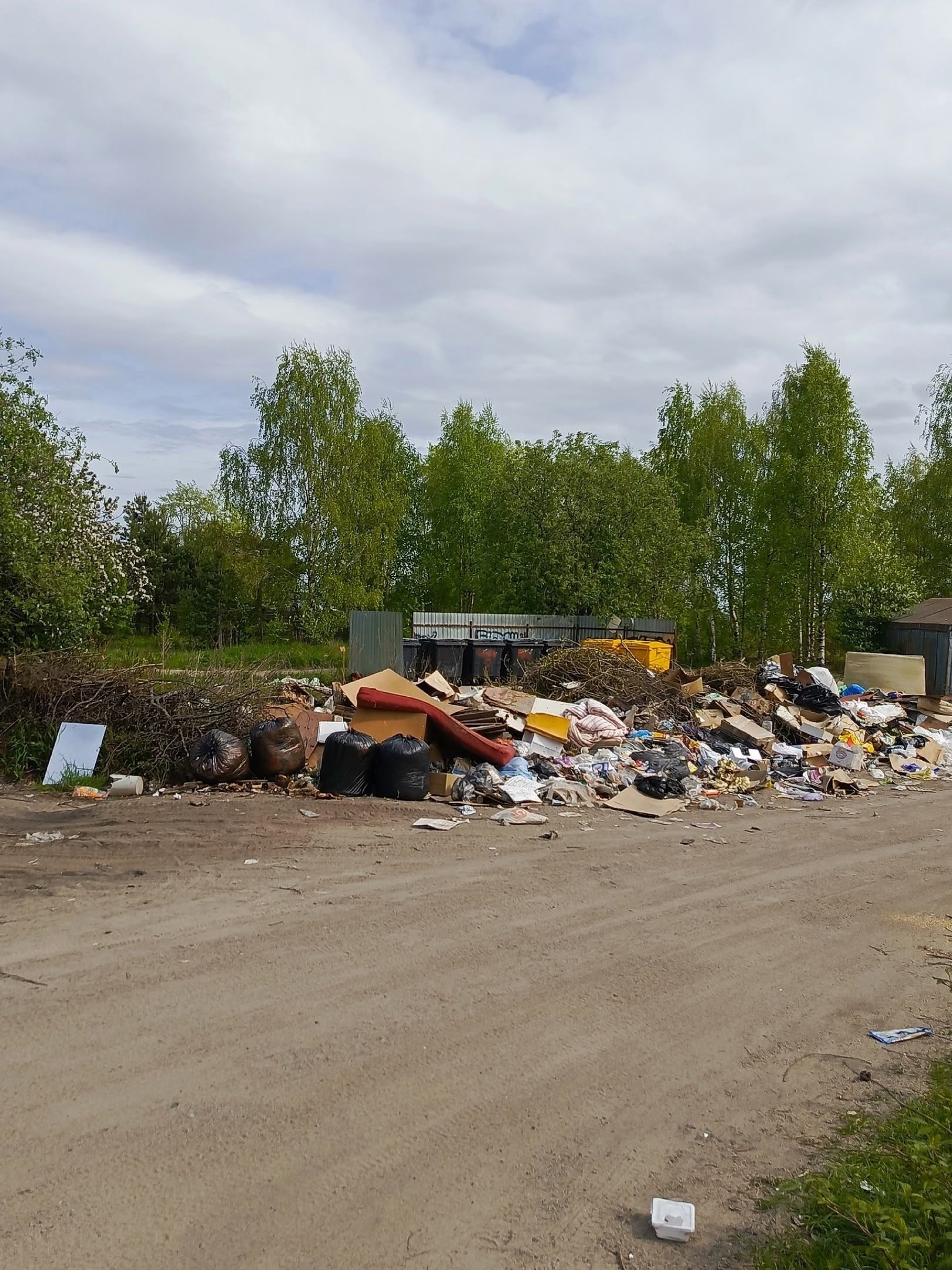 Под Медвежьегорском разрослась несанкционированная свалка