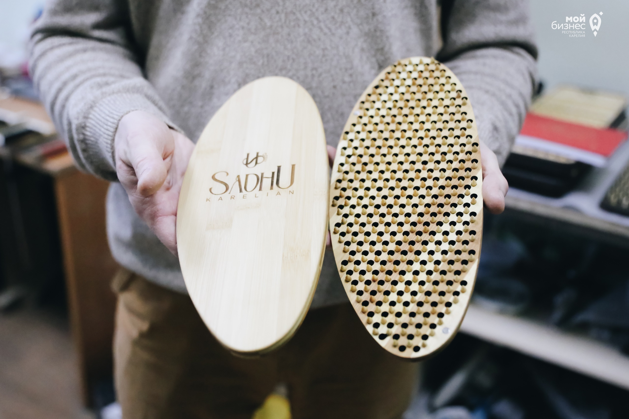 Житель Карелии запатентовал необычную бамбуковую доску для массажа