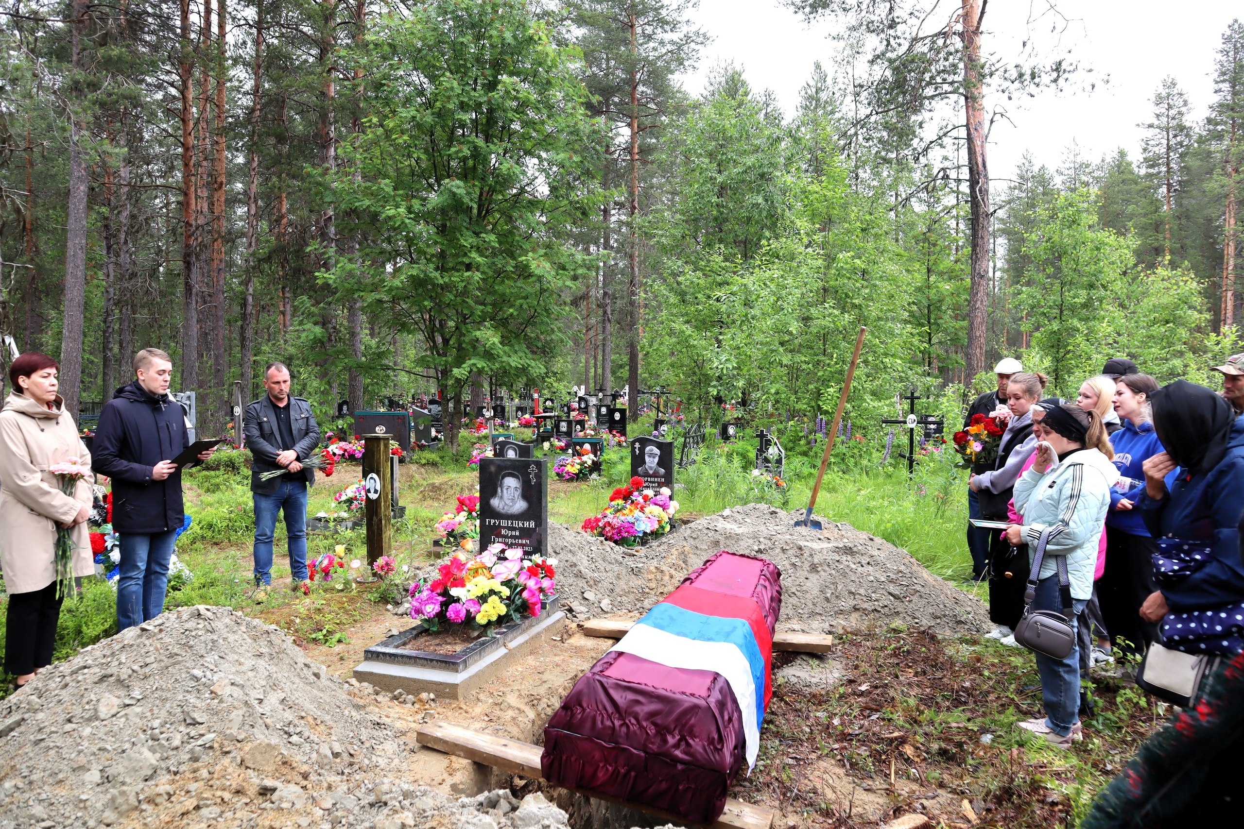 На севере Карелии простились с погибшим на СВО земляком