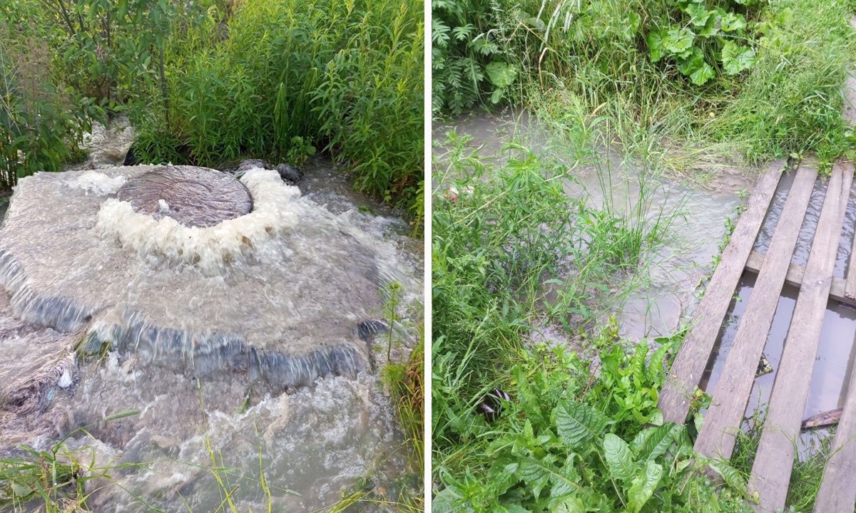 Зловонный фонтан фекалий шокировал жителей густонаселенного района в Петрозаводске