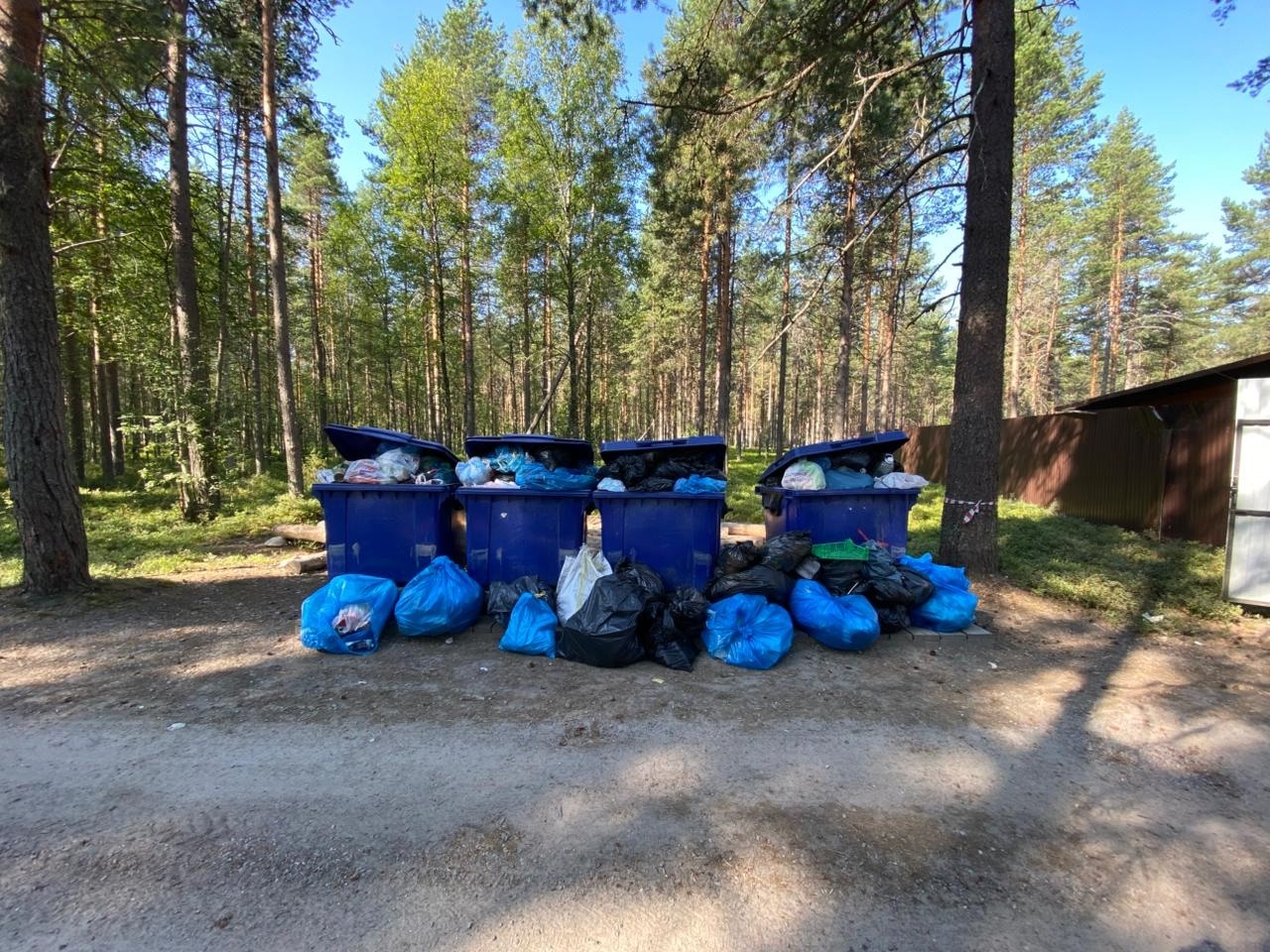 Туристы жалуются на вонь от гниющего мусора на Сямозере