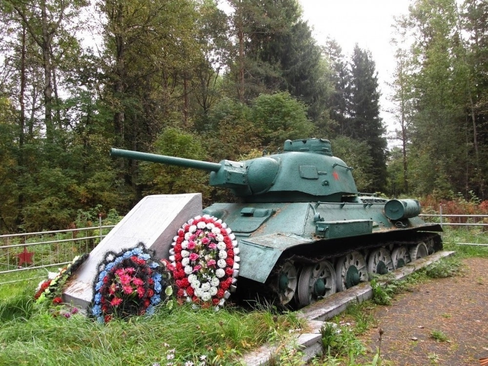 В карельском лесу замер легендарный танк