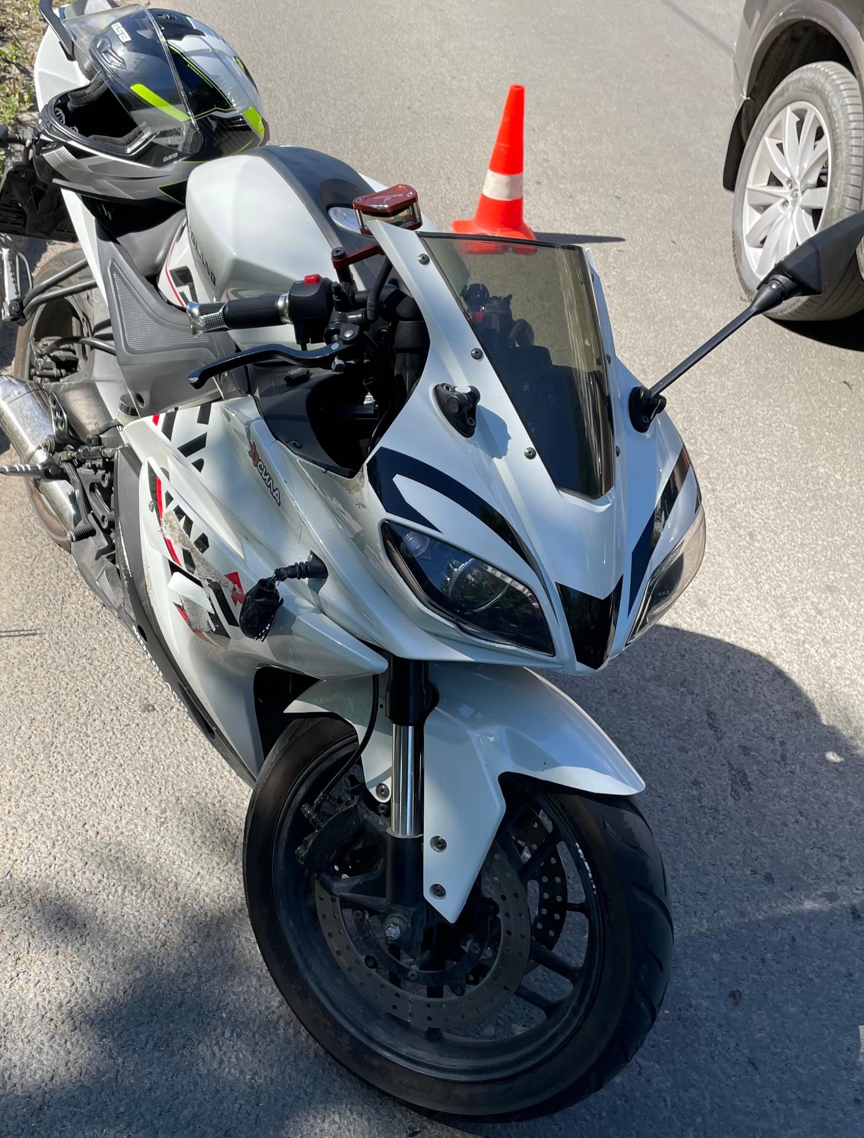 Легковушка сбила мотоциклиста в одном из районов Петрозаводска