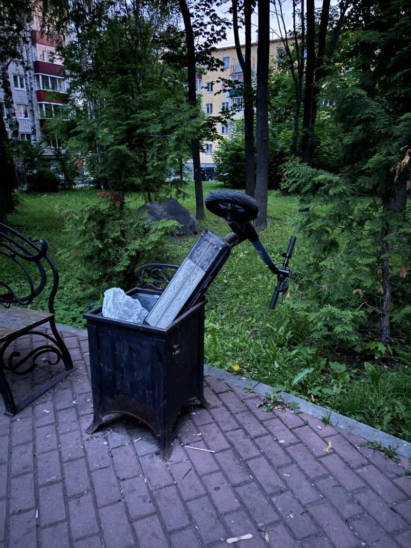 Арендные самокаты в Кондопоге припарковывают в необычных местах