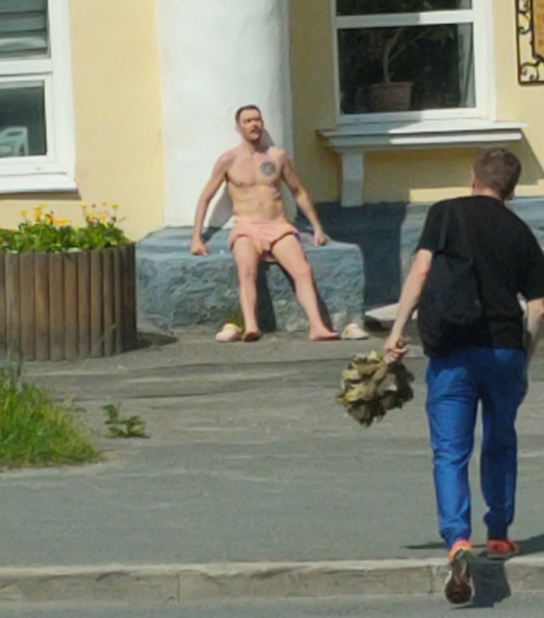 «С легким паром, мужчина!» — петрозаводчанок умилило зрелище в центре города