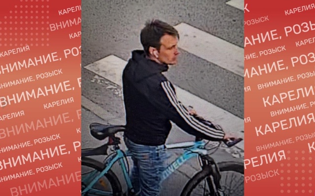 Полиция Петрозаводска разыскивает мужчину, который мог украсть велосипед