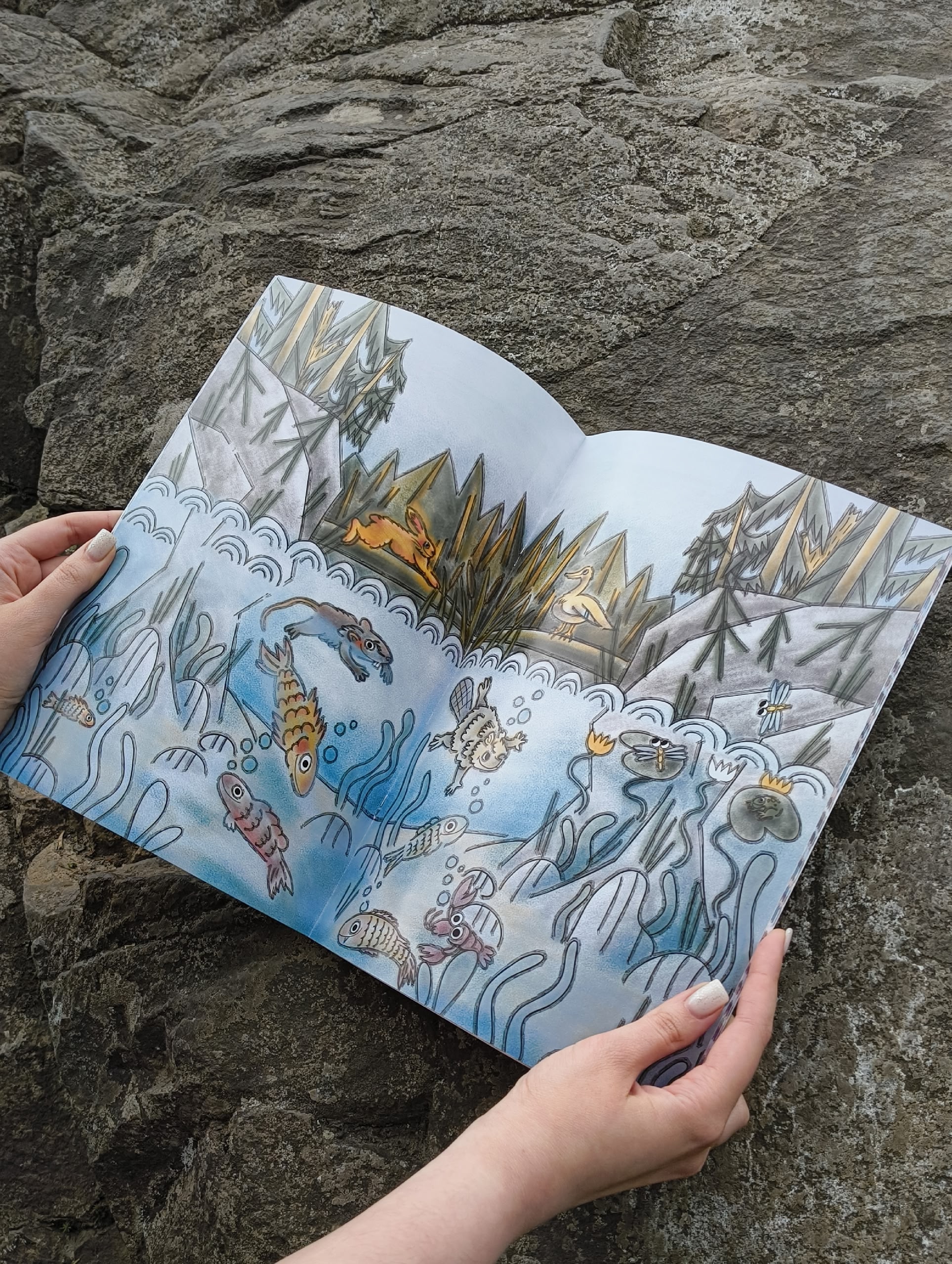 Карельская сказка ожила на бумаге