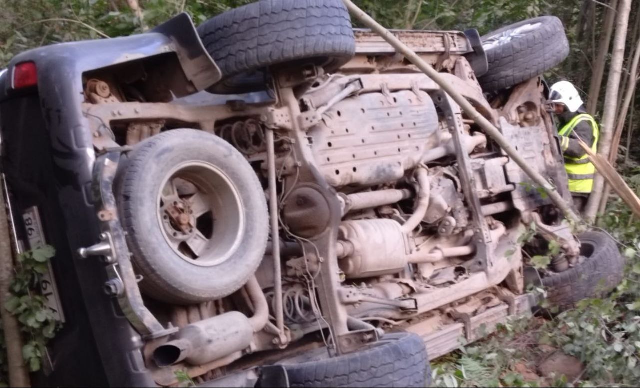 Пьяный Водитель «Тойоты» в районе Карелии жестко вылетел в кювет