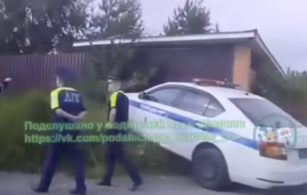 Автомобиль гаишников вылетел на обочину в Карелии