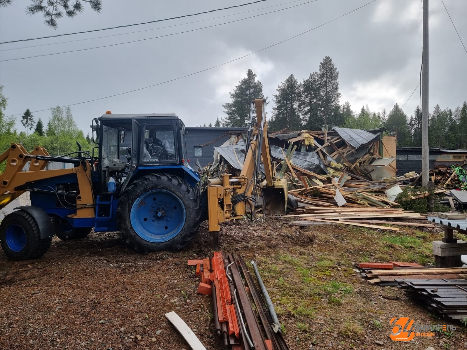 Жители карельского поселка взялись за обустройство зоны отдыха