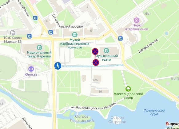 16 августа в Петрозаводске въезд на площадь Кирова закроют с 9:00 до 17:00